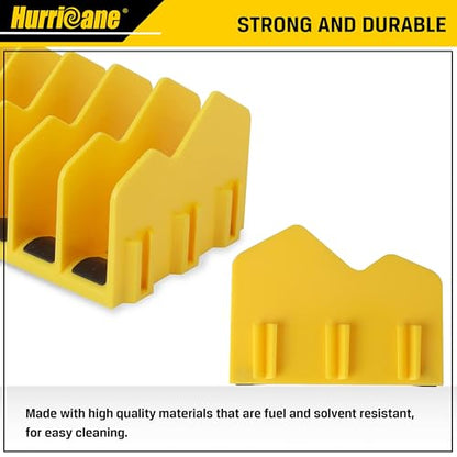 HURRICANE Plier Organizer Rack, 10-Slot Pliers Cutters Rack with Non-Slip Rubber Base, Tool Drawer Toolbox Organizer and Storage, Extendable Design, Fit 3” H, 1 Pack, Yellow - color: yellow