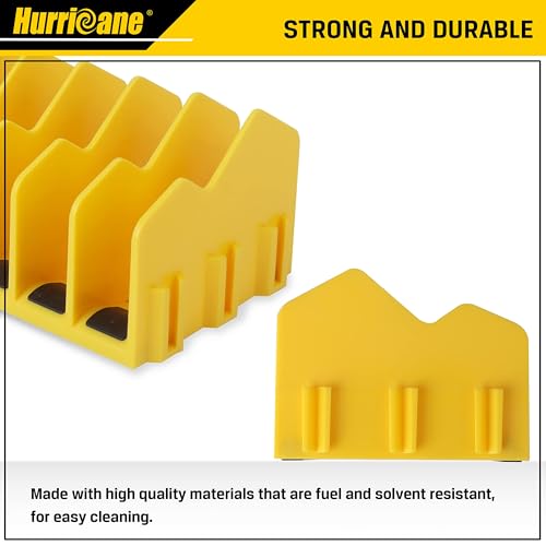 HURRICANE Plier Organizer Rack, 10-Slot Pliers Cutters Rack with Non-Slip Rubber Base, Tool Drawer Toolbox Organizer and Storage, Extendable Design, Fit 3” H, 1 Pack, Yellow - color: yellow
