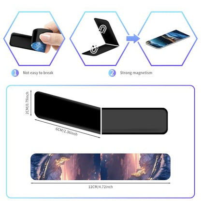 96 Pieces Magnetic Bookmarks Magnet Page Markers - Book Marks for Reading Women & Men with Storage Boxes - Cute Magnet Bookmark Clips for Reading Pleasure（Scenery） - size: 96, style: Scenery Style