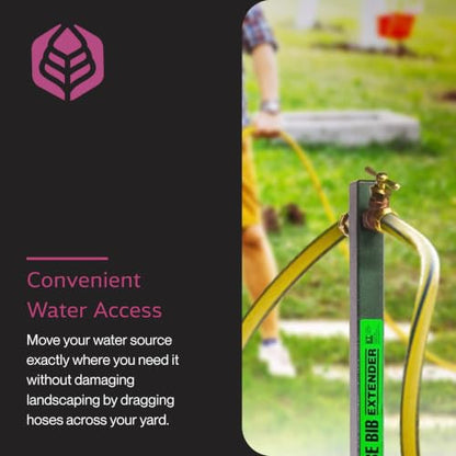 Yard Butler Garden Hose Bib Extender, Rust-Resistant, IHBE-6 | Durable Garden Hose Bib Extender, Keeps Hose Elevated, Rust-Resistant, Anti-Kink Design, Easy Installation - size: Extender