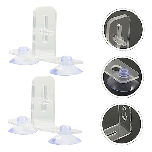 VICASKY 4sets Aquarium Divider Clips Fish Tank Separation Board Cups for Insulation and Breeding
