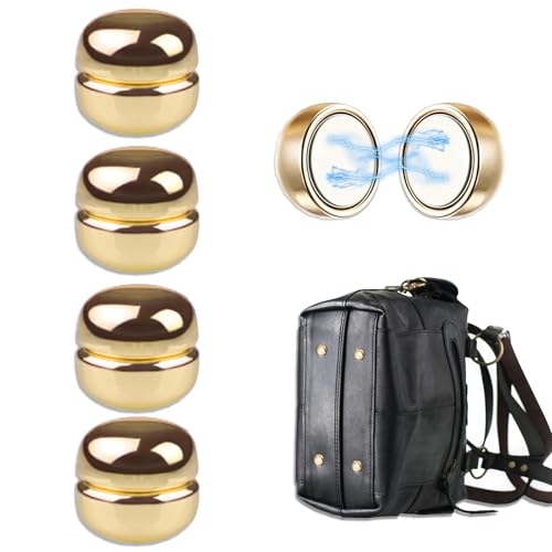 Magnetic Purse Feet for Handbags,Multiuse Hijab Scarf Magnets Clips,Magnetic Handbag Heels,Purse Accessories,Perfect Gifts for Women - color: Gold