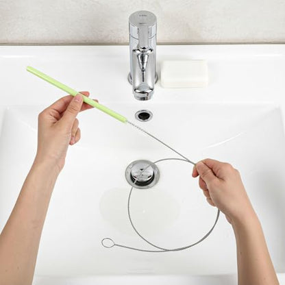 Hecila 40 Inches Long Flexible Tube Cleaning Brush Long Pipes Cleaners Straw Tube Cleaner Brushes for Cleaning Straw with Nylon Bristles for Keg Lines Ice Maker Tubing Juicers Coffee Machines