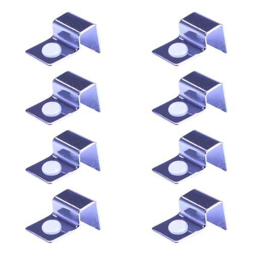 Peiiwdc 8pcs Stainless Steel Aquarium Cover Clip Optional Thickness Lid Clamps Brackets for Fishtanks Aquarium Lid Clamps - size: 10mm