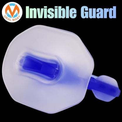 Oral Mart Flag Football Mouth Guard with 3D LipFit Design for Kids - Youth Football Mouthguard (No Boil) Cool Instant Fit Lip Guard Mouthpiece for Braces (Detachable Helmet Strap Included) - color: Invisible Guard
