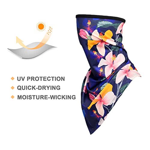 Women UPF 50+ Face Mask Sun Protection Fashion Colorful Neck Gaiter Scarf - color: Fcm-13