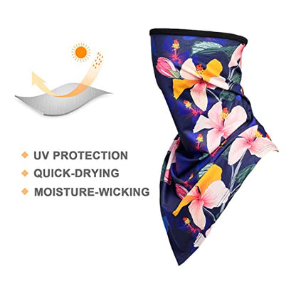 Women UPF 50+ Face Mask Sun Protection Fashion Colorful Neck Gaiter Scarf - color: Fcm-13
