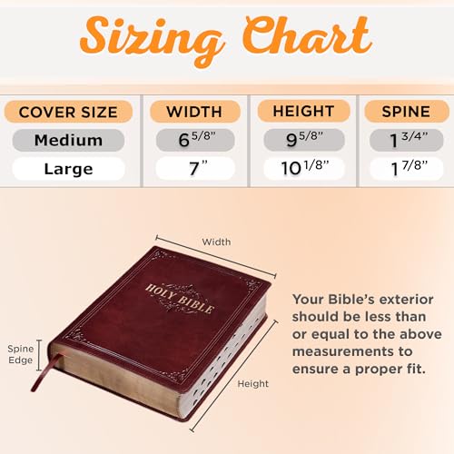Christian Art Gifts Vegan Leather Fashion Bible Cover Carry Case for Women: Seek First the Kingdom of God - Mat. 6:33 Inspirational Scripture Verse w/Pockets, Pen Storage & Gold, Metallic Blue, Large - size: Large