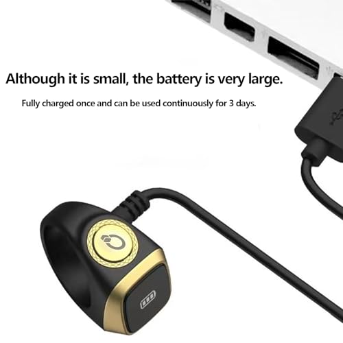 Smart Tasbih Zikr Ring, 20mm Muslim Digital Azan Alarm Clock, Tasbih Counter Smart Ring (Black) - color: Black