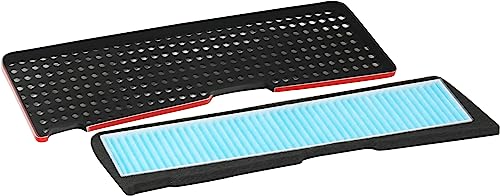 EPAuto Air Intake Filter + Grille Cover Replacement for Tesla Model 3 (2021-2025) / External Air Inlet Vent Compatiable, 12.5''L x 3.75''W