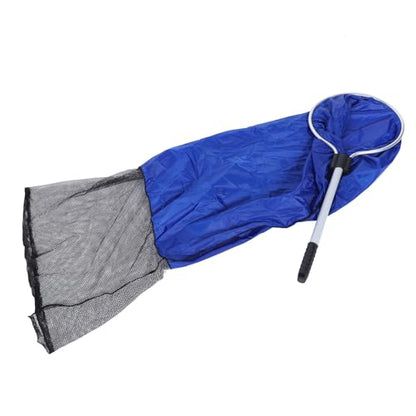 Dioche Sock Net Koi Aquarium Soft Fishing Net - Large Koi Transfer Mesh Basket for Safe Fish Transfers - Nonslip Handle - Portable and Durable for Medium to Large Fish - size: Diameter 40CM, handle 50CM