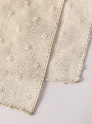 Chiffon Dotted Hijab Scarf for Women, Lightweight Textured Head Wrap Shawl,Soft Muslim Headscarf for Spring Fall - color: Mcmqxf2531-7#beige