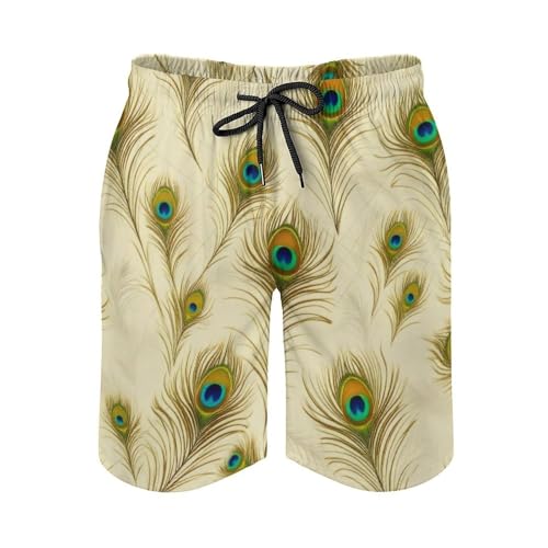 Mens Trunks Breathable Quick Dry Mesh Lining Summer Holiday Beach Board Shorts - color: Style, size: Medium