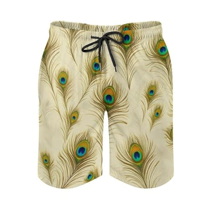 Mens Trunks Breathable Quick Dry Mesh Lining Summer Holiday Beach Board Shorts - color: Style, size: XX-Large