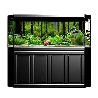 TITA-DONG Fish Tank Background, Forest Tank Aquarium Poster, Aquarium Background Picture, PVC Adhesive Underwater Forest Tank Background Poster Backdrop Decoration Paper(61 * 41cm) - size: 61*41cm