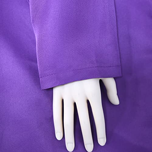 Men's Cassock Robe Church Robe Choir Minister Clergy Pulpit Liturgical 5 colors - color: Purple, size: XX-Large