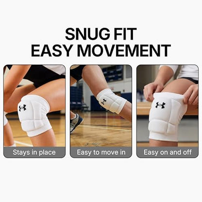Under Armour Volleyball Knee Pads, Set of 2 - color: White, size: Adult- Large