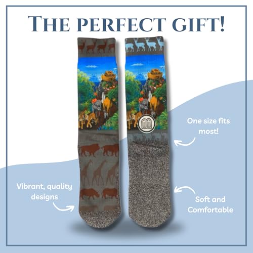 Men's – Christian Crew Socks for Men with Scripture | Moisture-Wicking | Easter Gift Idea - color: The Noahs