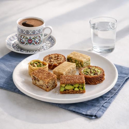 Petek Turkish Baklava Gift Box, 26 Piece Baklava Pastry with Honey, Pistachio & Walnut Assortment, Premium Turkish Snacks, Bakery & Dessert Gifts for Holidays, Ramadan, Birthdays & Special Occasions