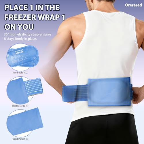 Reusable Cold Ice Packs for Injuries, 3-Piece Set Cold Gel Ice Wrap for Injury Recovery, Alleviate Joint and Muscle Pain (3pcs-Blue) - color: 3pcs-blue