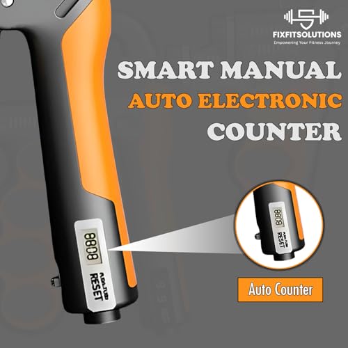 Adjustable Grip Strength Trainer Hand Gripper for Grip Strength, Forearm & Wrist Strengthener, Hand Exerciser for Strength Training & Therapy 11-220Lbs(5-100KG) | Orange
