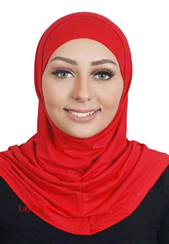 2 Piece Hijab Hood & Tube Cap - size: One Size-Large