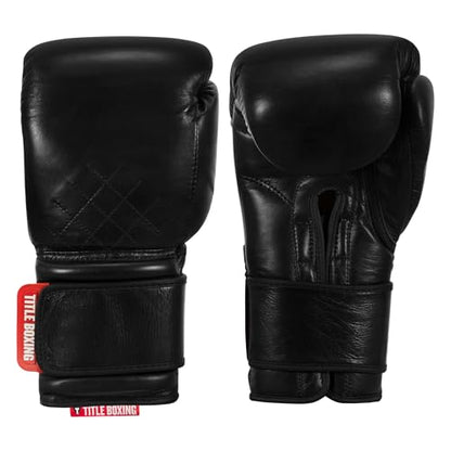 Title Boxing Ko-Vert Training Boxing Gloves - color: Black, size: 16 oz