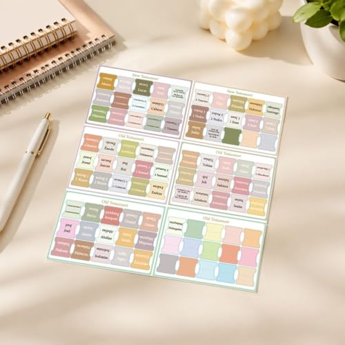1pc Quran Chapter Tabs Self-Adhesive Tear-Resistant Printed Navigation Bookmarks Islamic Study Decoration Label