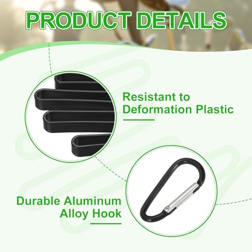 PATIKIL Golf Gloves Stretcher, Plastic Keeper Support Rack Holder Dryer Hanger Frame with Hanging Hook - color: White/Black