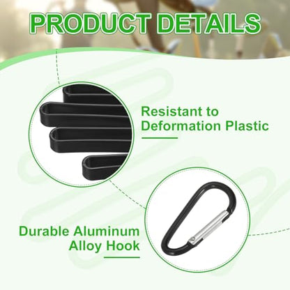 PATIKIL Golf Gloves Stretcher, Plastic Keeper Support Rack Holder Dryer Hanger Frame with Hanging Hook - color: White/Black