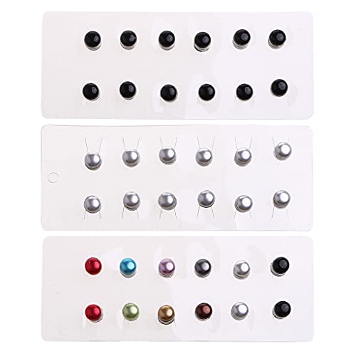 Strong Metal Plating Magnetic Hijab Clip Safe Hijab Brooch Luxury Accessory Hole Pins Brooch Magnet for Scarf Black - color: Black