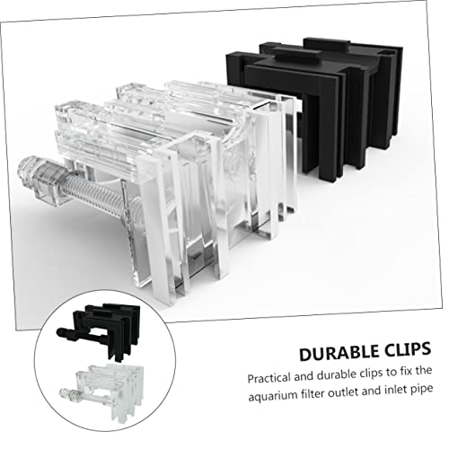 SUPVOX 2Pcs Fish Tank Clips Multi Functional Water Pipe Fixator for Aquariums Space Saving Design Easy Installation Secure Tube Holders for Organized Fish Tank