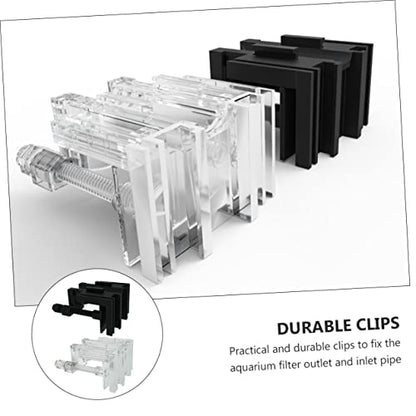 SUPVOX 2Pcs Fish Tank Clips Multi Functional Water Pipe Fixator for Aquariums Space Saving Design Easy Installation Secure Tube Holders for Organized Fish Tank