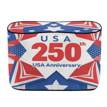 Howilath 250Th Anniversary Propane Tank Cover Trailer Travel Accessories Dual 40Lb RV Camper Propane Tank Cover - color: 250Th Anniversary, size: Large(Double 40LB)
