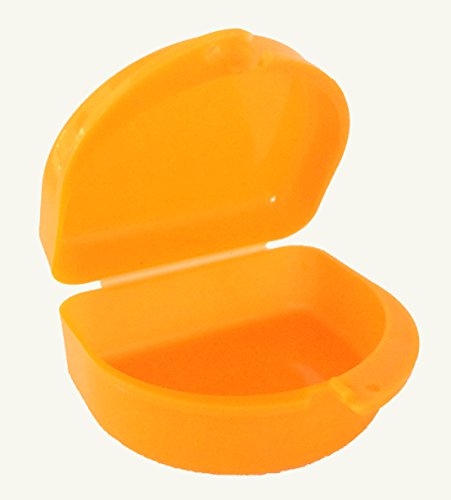 Fieldhockey Mouthguard Case - Field Hockey Chick - color: Orange
