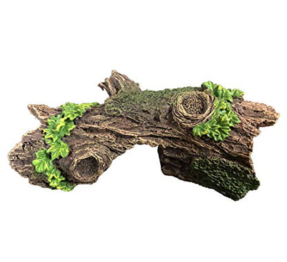 SLOCME Aquarium Wood Ornament Fish Tank Trunk Decoration - Driftwood Decor with Cave for Fish and Shrimp to Swim Through Or Hide Out