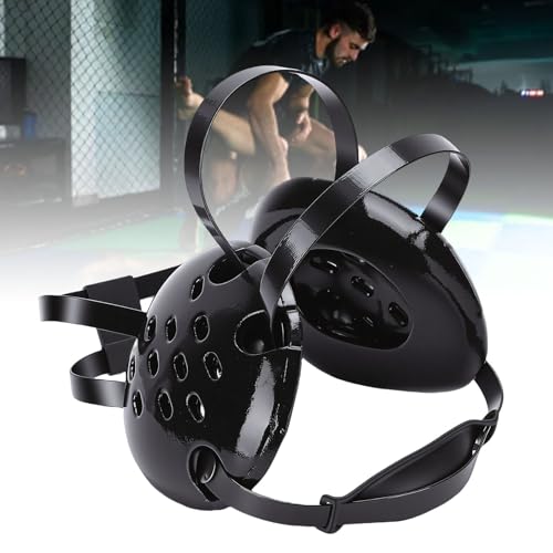 Wrestling Headgear with Chin Pad & 11 Vent Holes - Adjustable, Breathable, Protective Grappling Ear Guard for Adult Men & Women