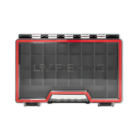 LIV Fishing Bait Bunker 3700 Tackle Box - Waterproof, Locking Dividers