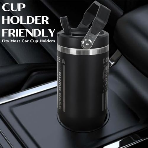 Fisherman Gifts For Men - Cool American Flag Cup - 30oz Insulated Fishing Tumbler with Handle - Fathers Day,Birthday,Christmas Gifts for Dad,Grandpa,Husband,Uncle - color: Black-fishing 01