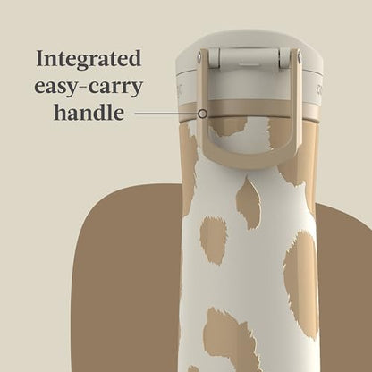 Contigo x Ally Love Jackson Chill 2.0, Stainless Steel, Spill Proof Water Bottle with AutoPop Lid, BPA Free, 24oz, Oatmilk - color: Oatmilk, size: 24oz (Pack of 1), style: Ally Love