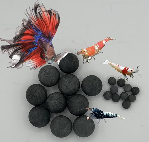 Awesome Industries Betta & Shrimp Tourmaline Mineral Balls Aquarium Water Conditioner Over 30 Elements Improves Water Quality, pH Balance, Health, Color & Breeding (20 Pack Combo) | 30+ trace elements • Natural mineral source • Long-lasting • Slow release