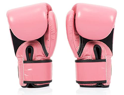 Fairtex BGV1BR Boxing Gloves & Deodorizer Set | Breathable, Shock Absorbent Muay Thai Gloves with Odor Neutralizing Inserts | Perfect for Boxing, Kickboxing, MMA, & Fitness