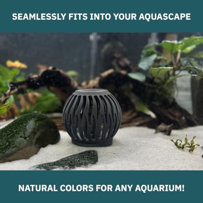 Shrimp Feeder and Hide for Freshwater Aquariums – Modular Design, Aquascape Friendly, Designed & Manufactured in USA (Onyx) - color: Onyx