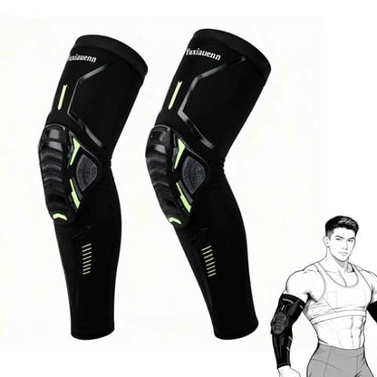 Padded Arm Sleeves – Football, Basketball, Volleyball & Soccer Elbow Forearm Protection for Men & Women (1 Pair) - size: XL-Large