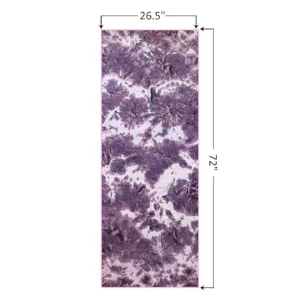 Eunzel Hot Yoga Mat Towel, Ultra-Absorbent Microfiber 72" x 26.5" | Ultra Absorbent Microfiber, Soft Touch Fabric, Quick Dry, Hot Yoga & Pilates, Machine Washable - color: Z-lavender& Mint Green (2 Pack )