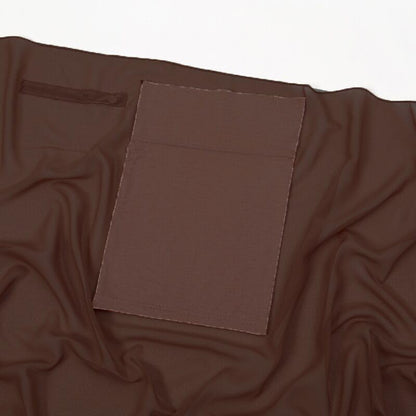 Instant Chiffon Hijab Set 3-in-1 Scarf with Built-in Magnets and Undercaps Head Wraps with Model Cap - color: Coffee