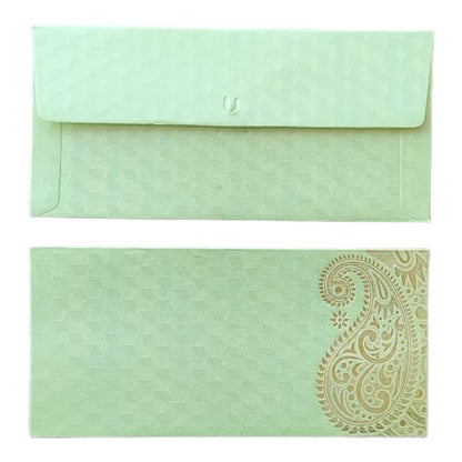Jhintemetic® - Pack of 25 Matellic 5 Colours of 5 Each Randomly Picked Colourful Designer Shagun Lifafa/Money Gift Envelope with Golden Ambi for Gifting Money on any occasion