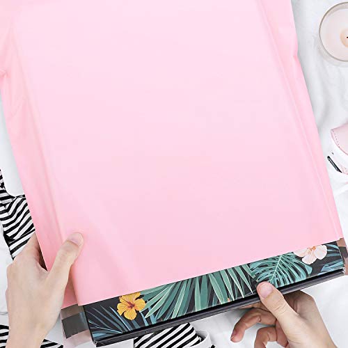 Metronic Poly Mailers 14.5x19 100 Pack, Large Self Seal Shipping Bags | Thick Strong Adhesive Waterproof Tear-resistant Mailing Envelopes, Packaging Bags for Clothing, Small Business, Light Pink - size: 14.5x19 100PC