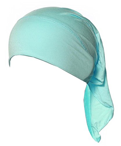 4 X Womens Muslim Mini Inner Hijab Caps Underscarf - color: Beige+w+camel+cornflowerblue