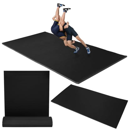 Extra Large Exercise Mat 118.11x59.06x1.18inch Indoor Gymnastics Track Exercise Mat with Non-Slip Surface for MMA Grappling Martial Arts Boxing